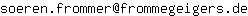 E-mail-Adresse S�ren Frommer